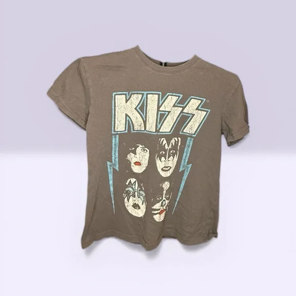 Vintage 90s KISS band tee true vintage women’s size XS - Picture 2 of 6